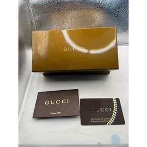 Gucci Box Authenticity Card and Booklet Firenze 1921‎ Gold Tone Luxury